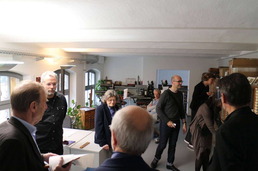 Forum Typografie Treffen 2015 – in der Druckwerkstatt im Gespräch