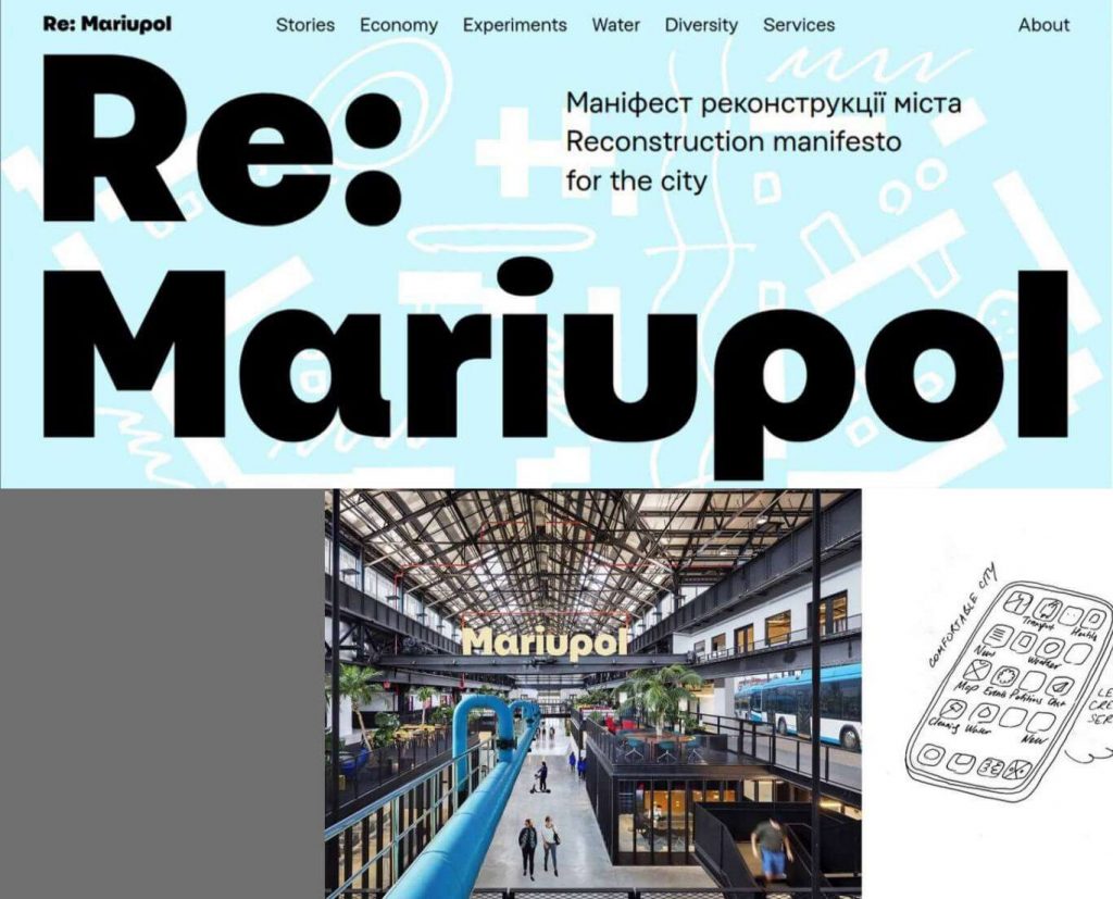 Screenshot der Website Re:Mariupol